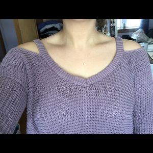 Free People Open Shoulder Sweater